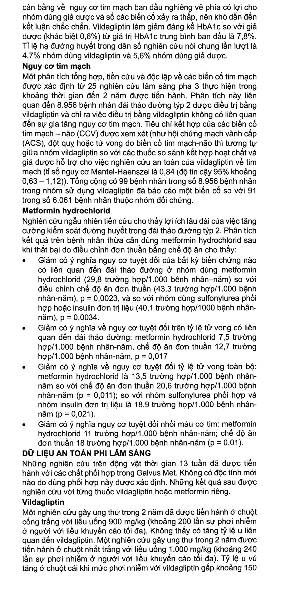 Galvus Met 50mg/850mg trị đái tháo đường tuýp 2 (6 vỉ x 10 viên) - 17